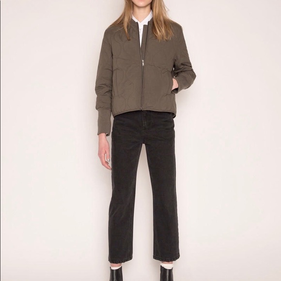 SOLD on Vinted OAK + FORT Quilted Bomber Jacket in Navy - Picture 4 of 4